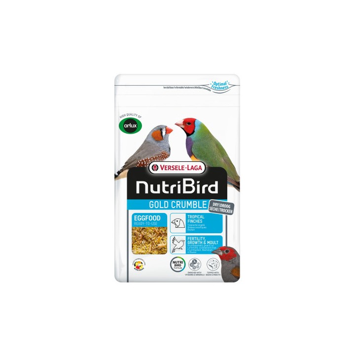 VL-NutriBird Gold Crumble Tropical Finches 1kg - suchy jajeczny Egzotyka