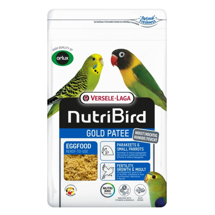 VL-NutriBird Gold Patee Parakeets&Small Parrots 1kg - JAJECZNY PAPUŻKI