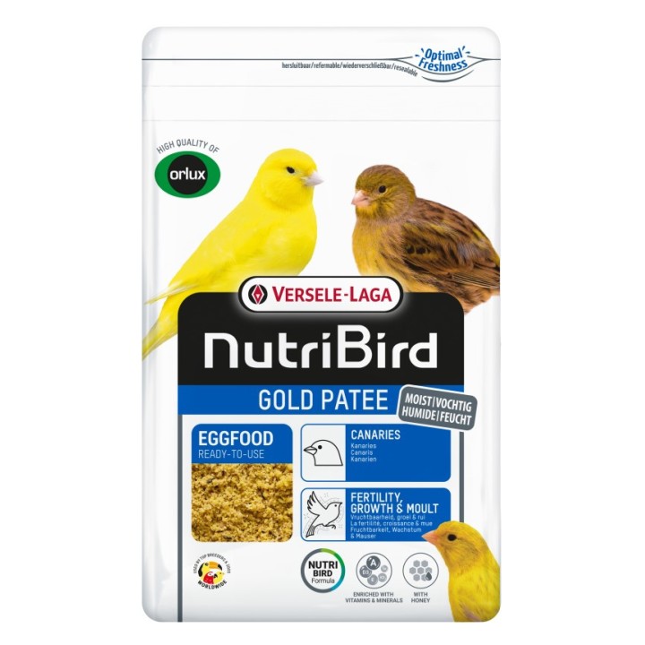 VL-NutriBird Gold Patee Canaries 1kg - pokarm jajeczny ŻÓŁTE kanarki